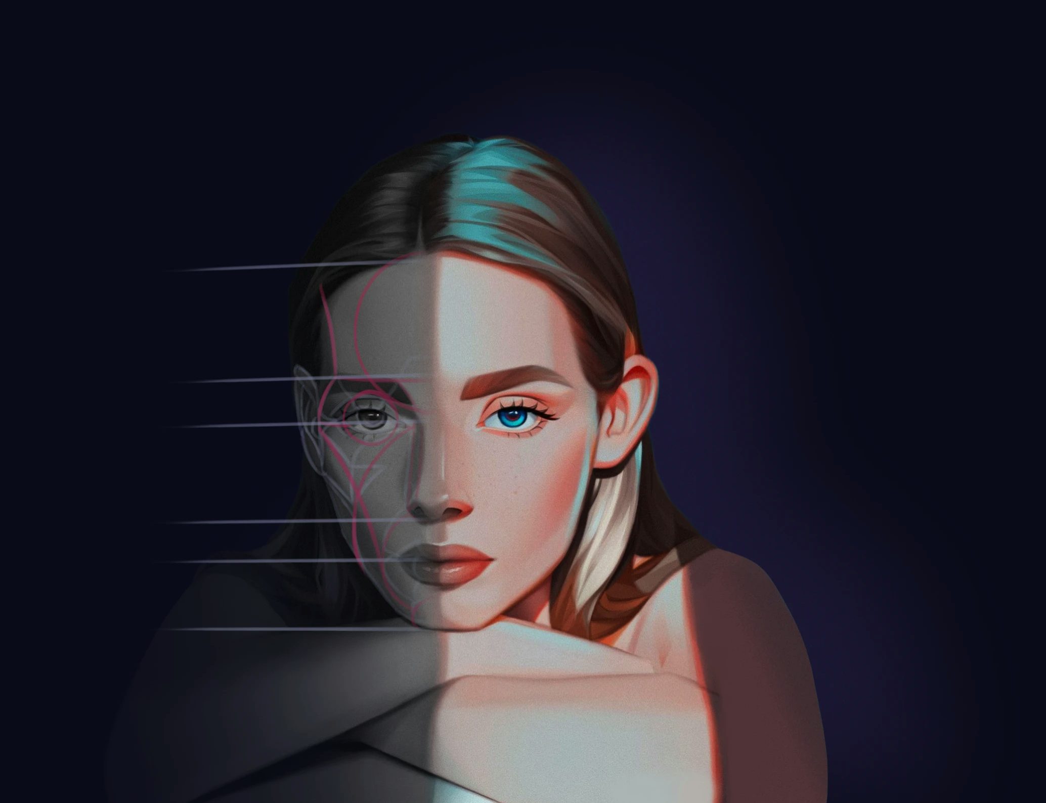  Step-by-Step System to Paint Digital Portraits